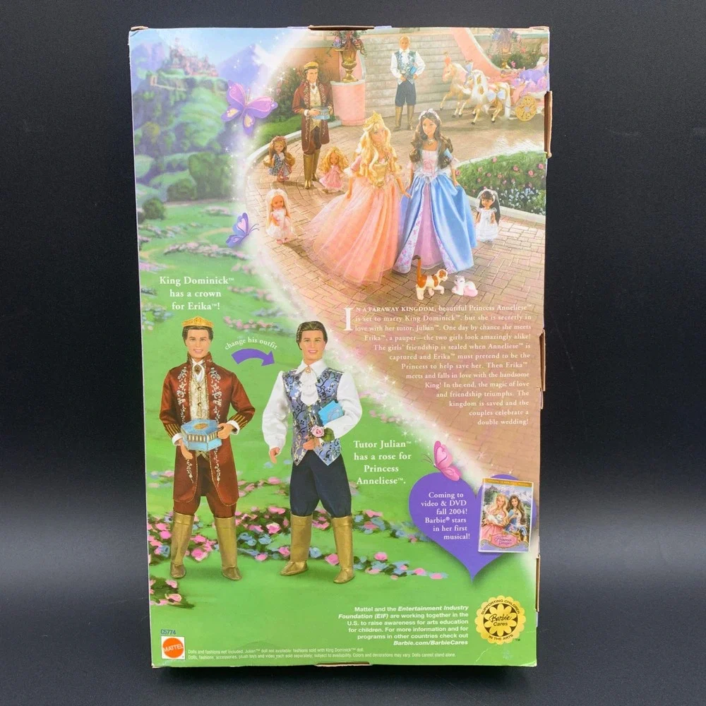 Barbie Princess and the Pauper King Dominick Julian Doll 2004 Mattel C5774 NIB
